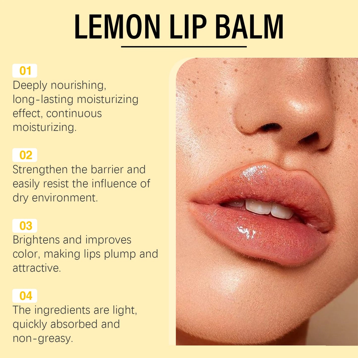 Ouhoe Remove Dark Lip Balm Moisturizing Gloss Exfoliating Lightening Melanin Repair Cracking Lip Plumping Lip Cream Pink Lip Oil