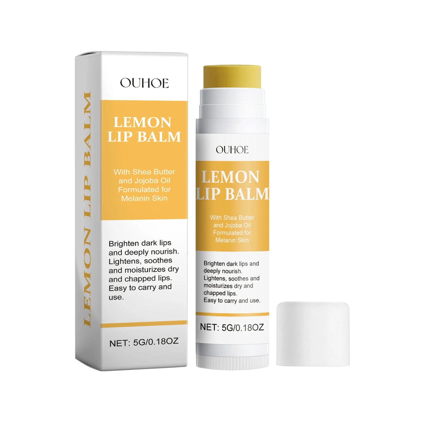 Ouhoe Remove Dark Lip Balm Moisturizing Gloss Exfoliating Lightening Melanin Repair Cracking Lip Plumping Lip Cream Pink Lip Oil