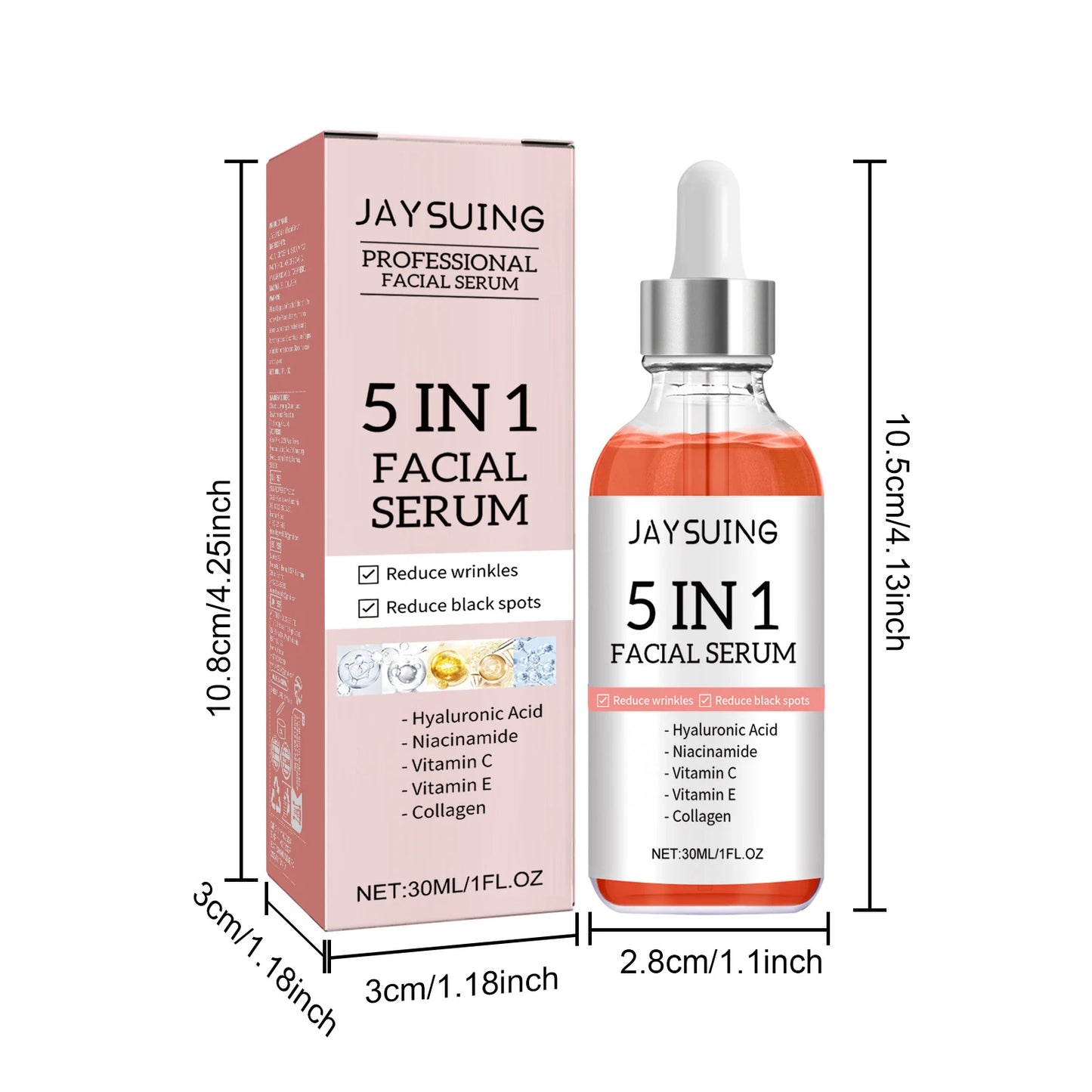 Jaysuing Face Skin Care Serum Nourishing Skin Reduce Dryness Enhance Skin Elasticity Lifting Fade Fine Lines Beauty Face Serum