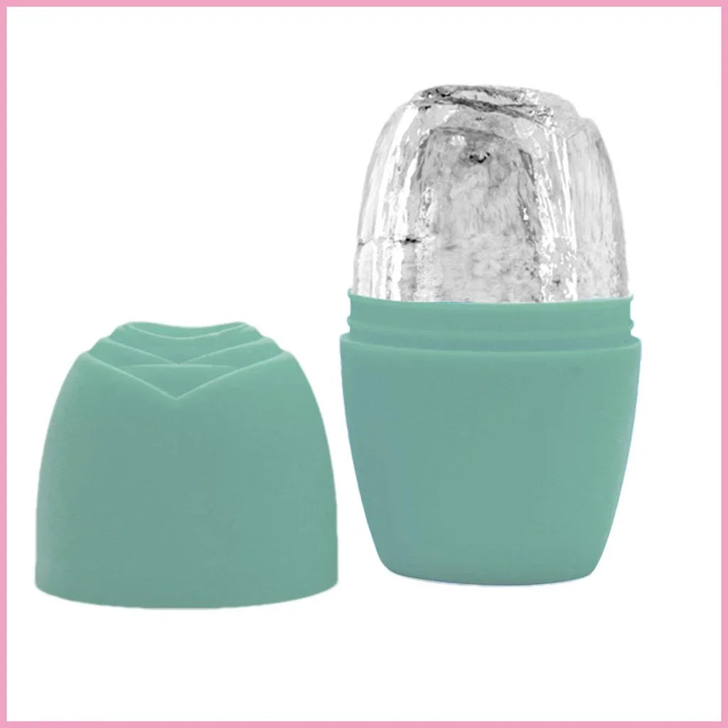1pc Ice Face Roller Ice Cube Beauty Massage Silicone Ice Mold For Eye Puffiness Ice Facial Roller Shrink Pores