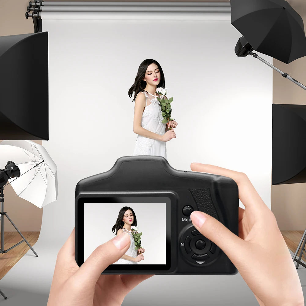 16MP Digital Camera with 2.4 Inch LCD Screen Camcorder 16X Digital Zoom Video Camera for Photography and Video