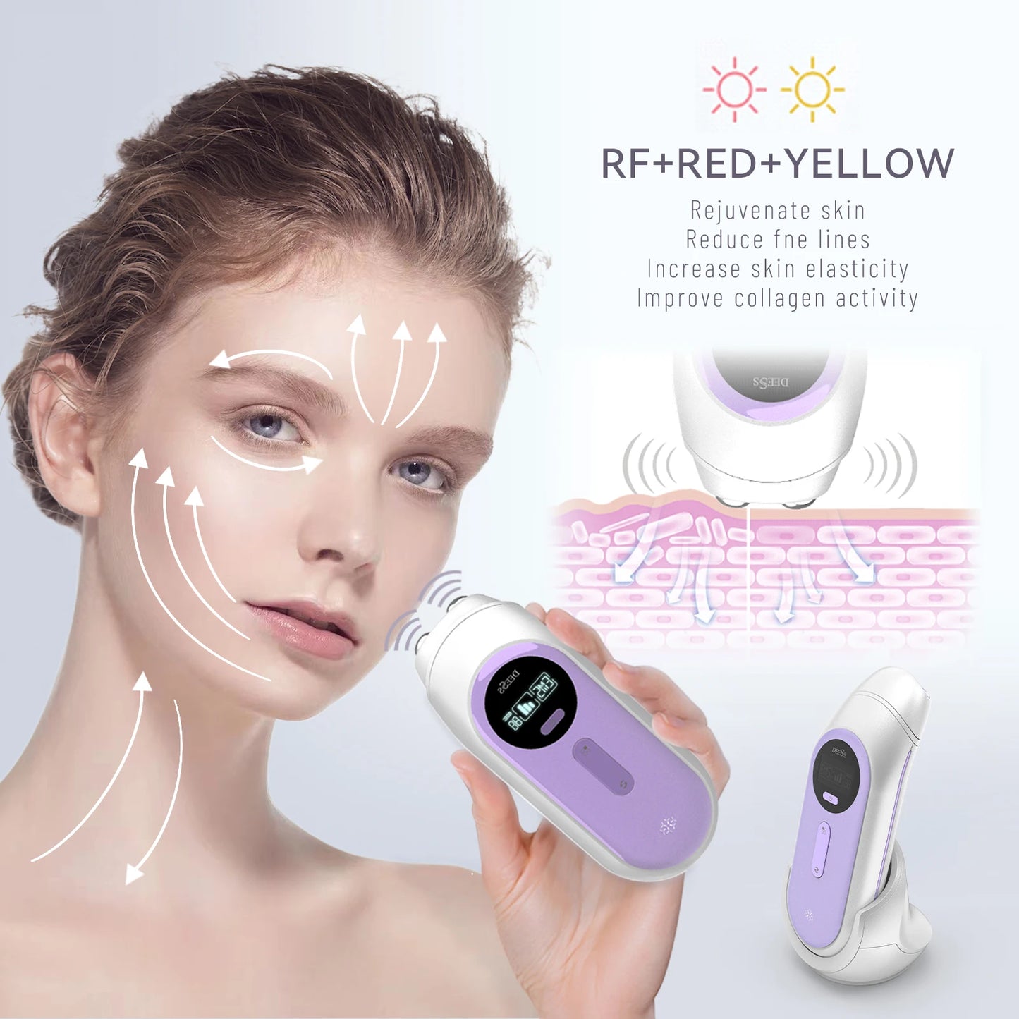 DEESS Multifunctional Beauty Device Fashion Facial Care Radio Frequency Skin Tightening Beauty Device