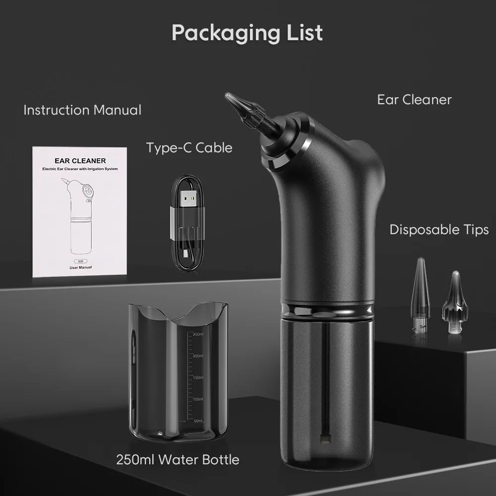Electric Ear Cleaner Kit 4 Pressure Modes Ear Wax Removal Health Care Water Irrigation Ear Washer For Adults Child Ear Cleaner