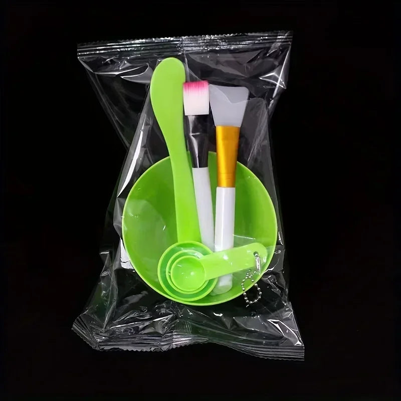 7PCS Face Mask Mixing Bowl Set DIY Facemask Mixing Tool with Silicone Facial Mask Bowl Makeup Brushes Spatula Beauty Skin Care