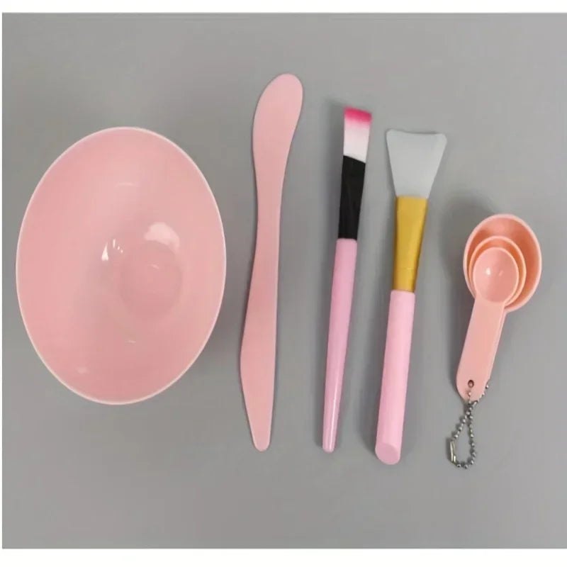 7PCS Face Mask Mixing Bowl Set DIY Facemask Mixing Tool with Silicone Facial Mask Bowl Makeup Brushes Spatula Beauty Skin Care