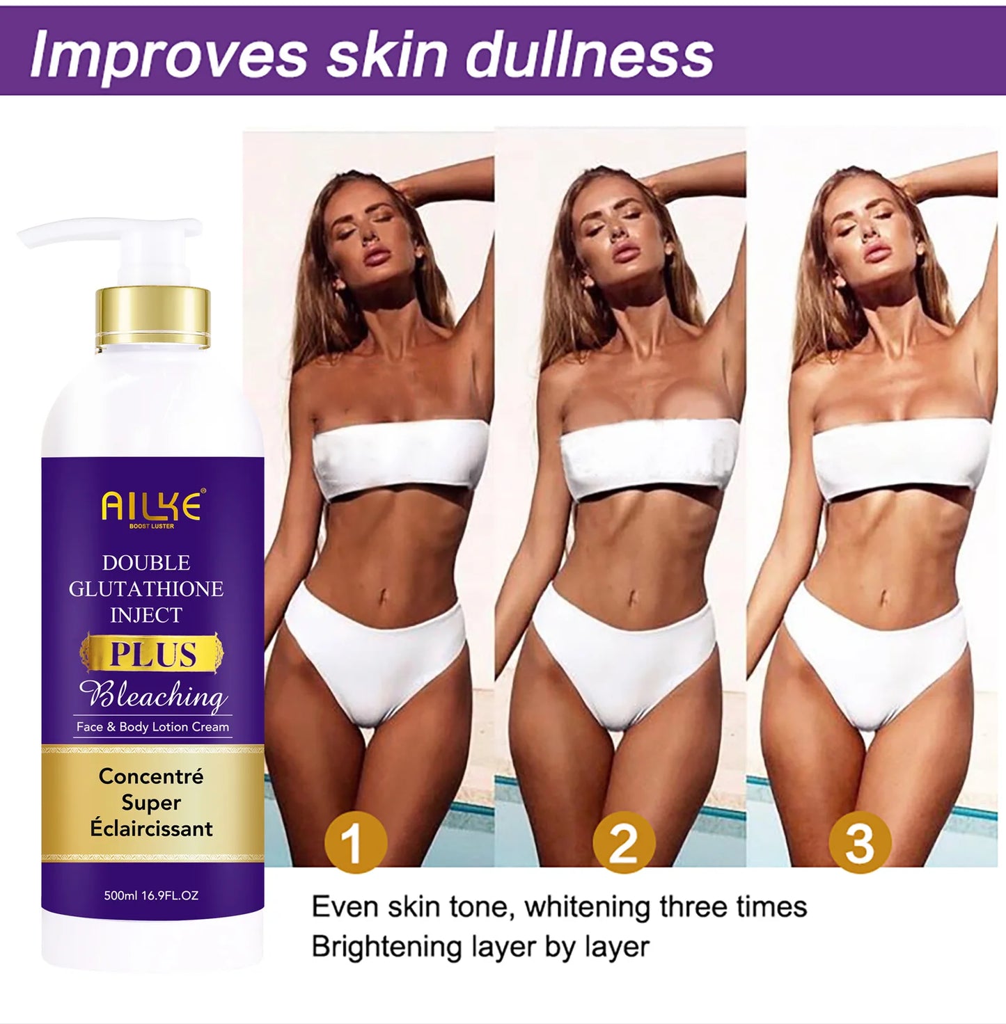 AILKE Anti-Black Spots Intensive Serum, Brightening Serum for an Even & Radiant Complexion, Face Care Against Dark Spots, 120 ml