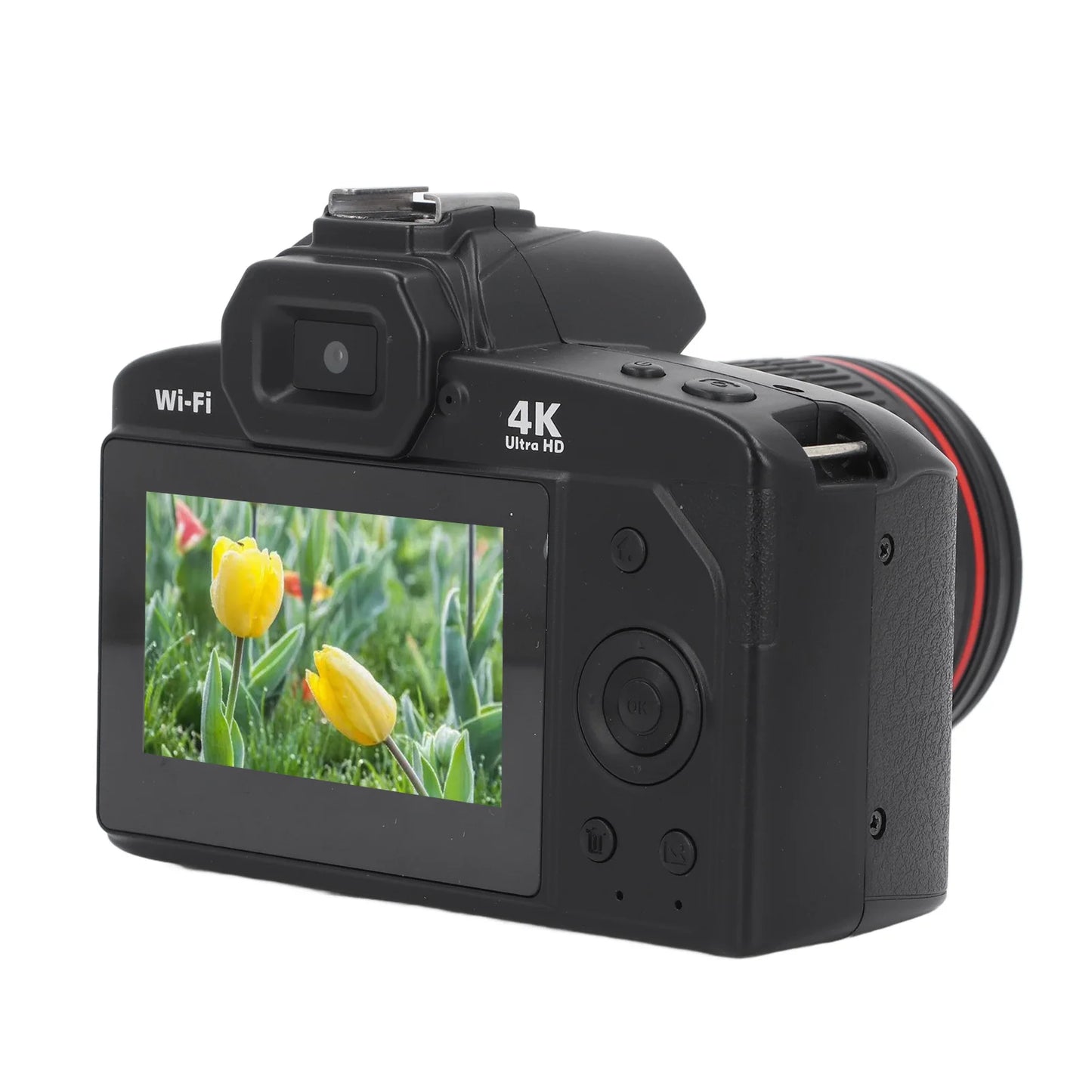 Digital Camera 3 Inch IPS Screen 4K 64MP 16x Digital Zoom Night Vision Wireless Dual Cameras Camcorder with Memory Card