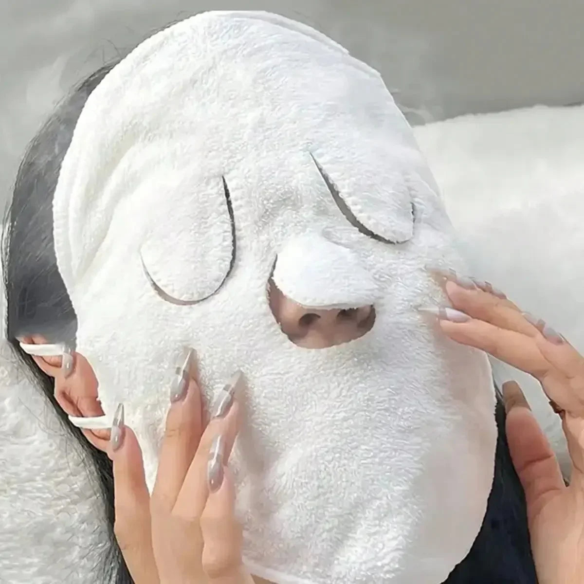 5-in-1 Multifunctional Facial Towel Set - Hot/Cold Therapy, Deep Cleansing, Moisturizing, Steaming, and Exfoliating Skincare Too