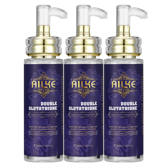 AILKE Glutathione Whitening Serum, Reduce Dark Spots, Clean Skin, Moisturizing, Hydrating, For Face And Body, 100ml/3.52 fl oz