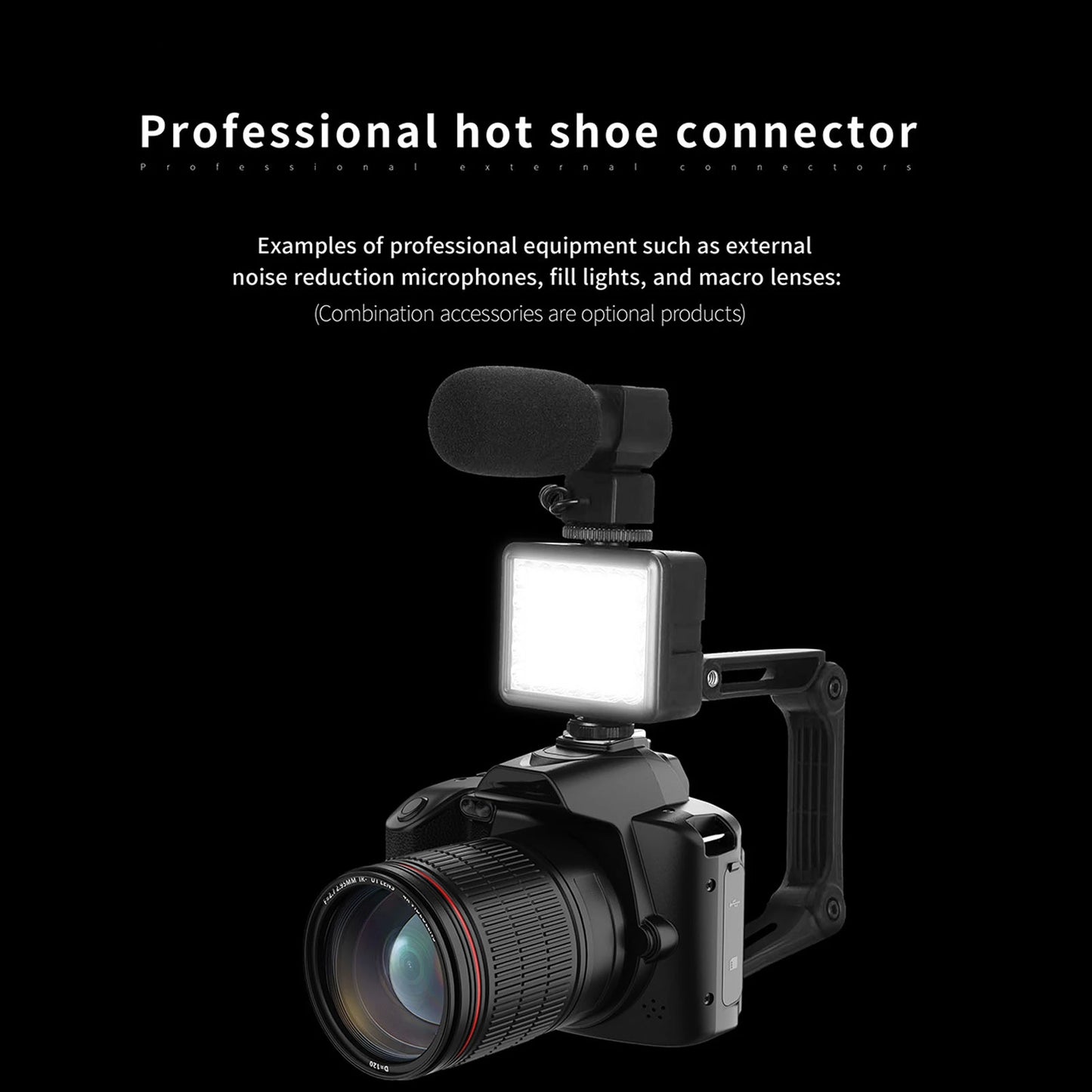 New 3 Inch Digital Camera 4K 64MP Color Display 16X Digital Zoom HD Digital Camera for Photography Video Digital Camera