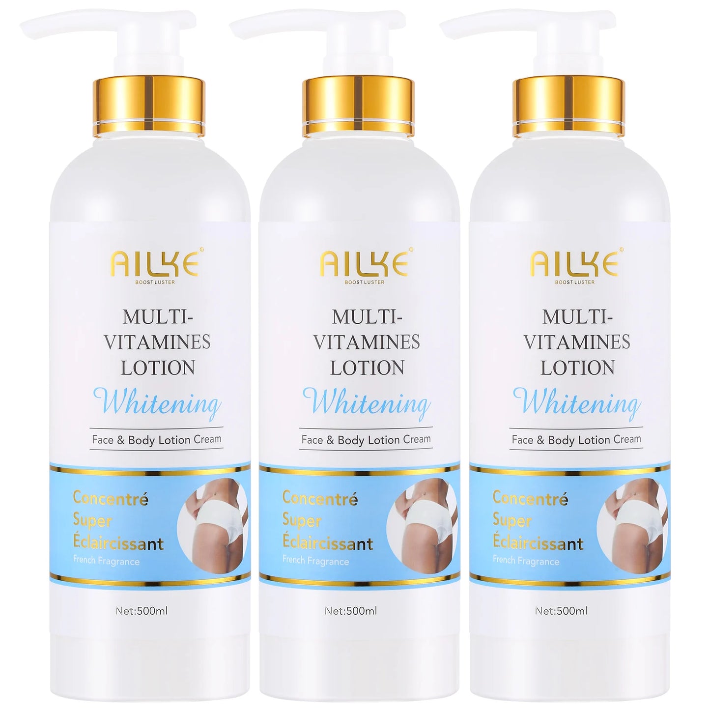 AILKE Natural Multi-Vitamin Skin Care Set, Lightening, Brightening, Nourish, Moisturizing, Antioxidant, Remove Blemish