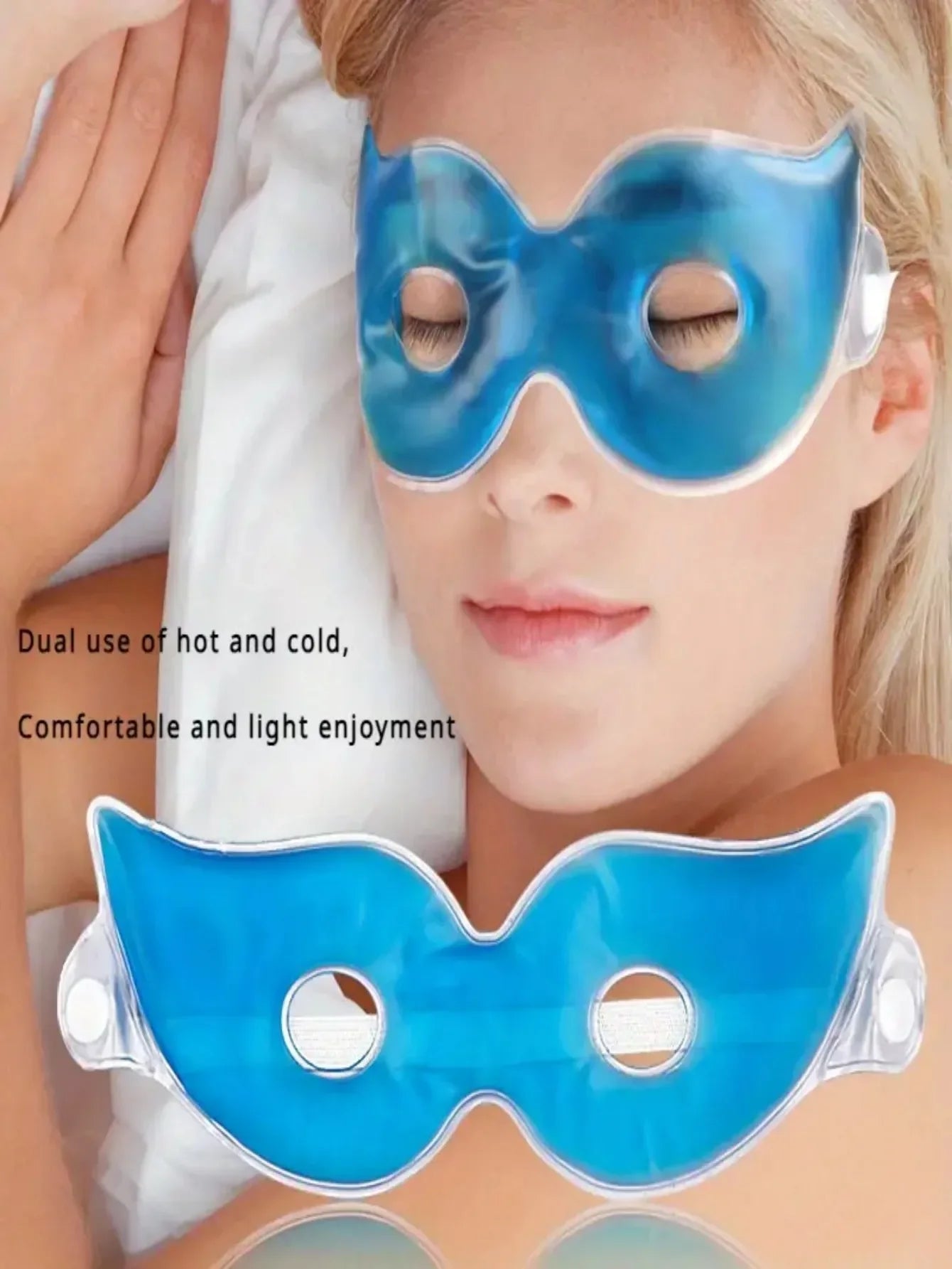 1pc Ice Mask, Beauty Sleeping Hot & Cold Mask, Cold Compress For Post-Operative Facial Edema, Comfort Eye Mask Ice Packs