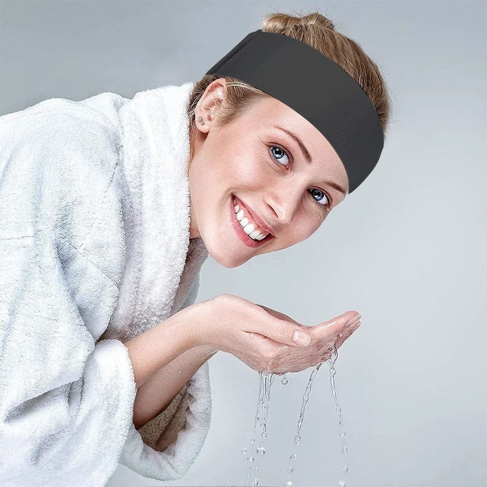 Disposable Beauty Salon Makeup Hair Band Non-Woven Washing Bath Hair Band Non-Slip Spa Headband Facial Headbands for Women Girl