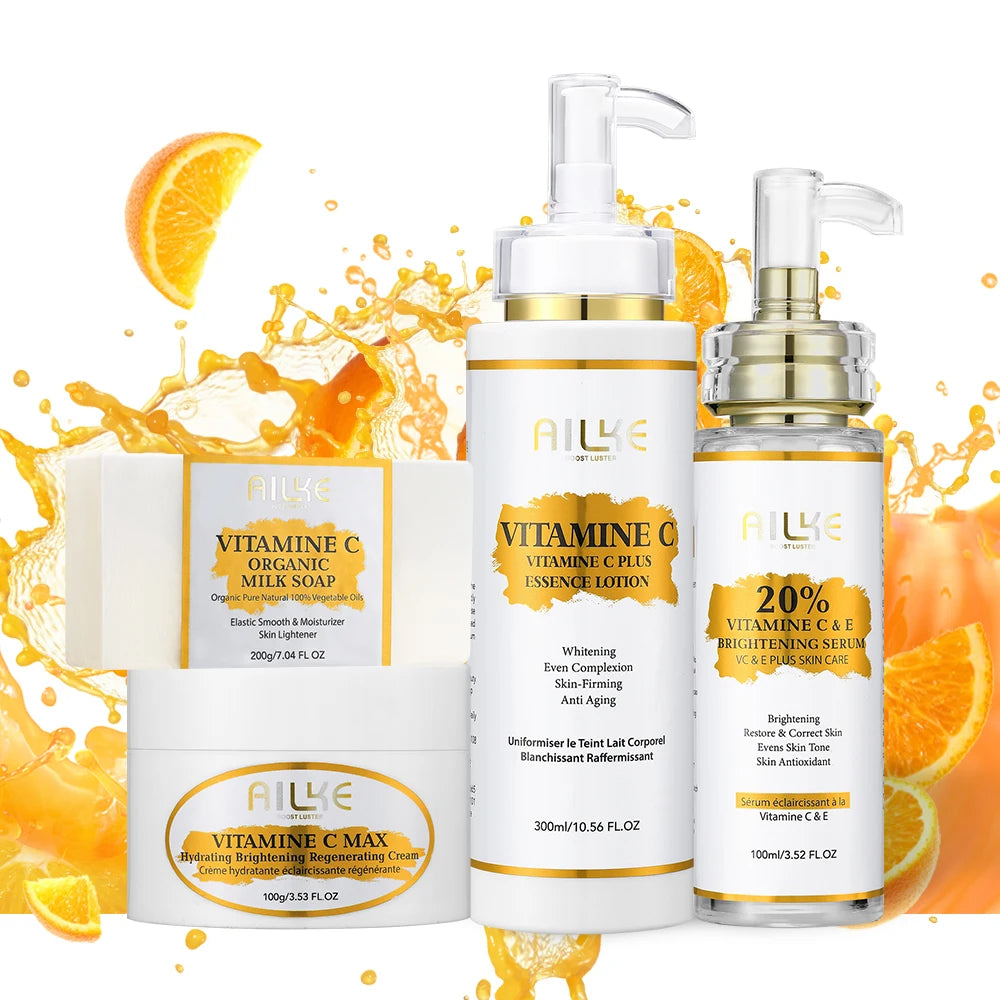AILKE Vitamin C Whitening Serum, Remove Dark Spots, Moisturizing, Anti-Aging & Wrinkle, Beauty Skin Care Cosmetics