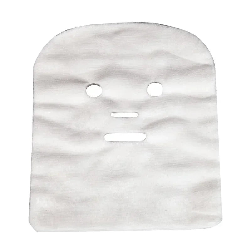 200 Pure Cotton DIY Beauty Mask Salon Disposable Facial Gauze Highly Water Absorption Non-Irritating Face Gauze Mask Soft