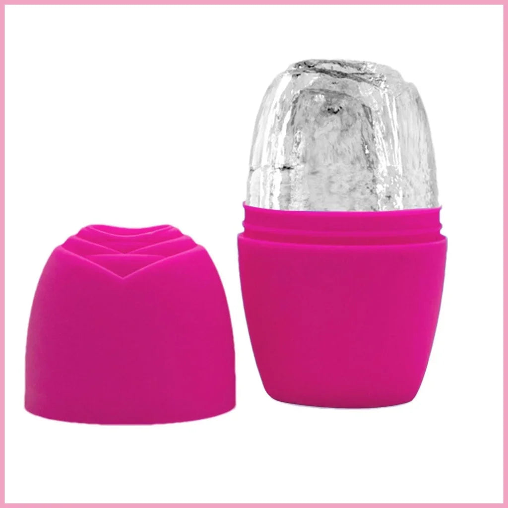 1pc Ice Face Roller Ice Cube Beauty Massage Silicone Ice Mold For Eye Puffiness Ice Facial Roller Shrink Pores