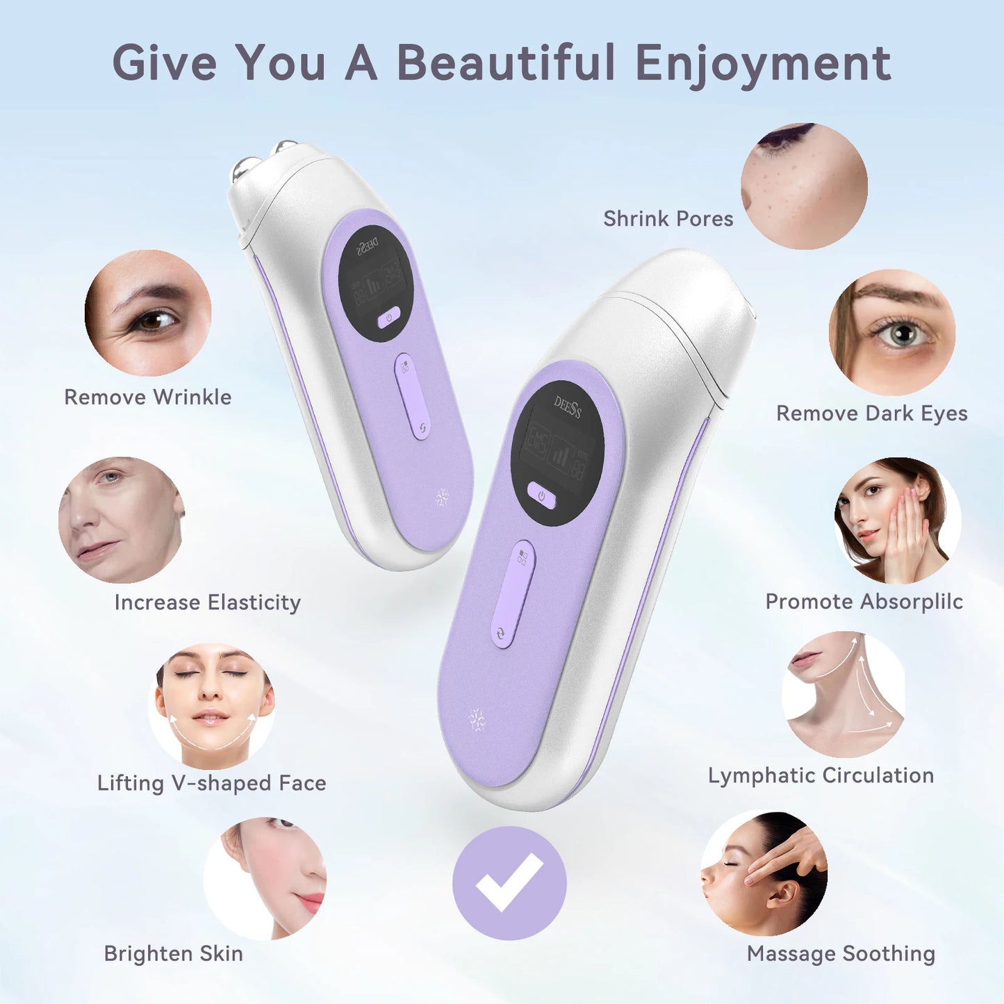 DEESS Multifunctional Beauty Device Fashion Facial Care Radio Frequency Skin Tightening Beauty Device