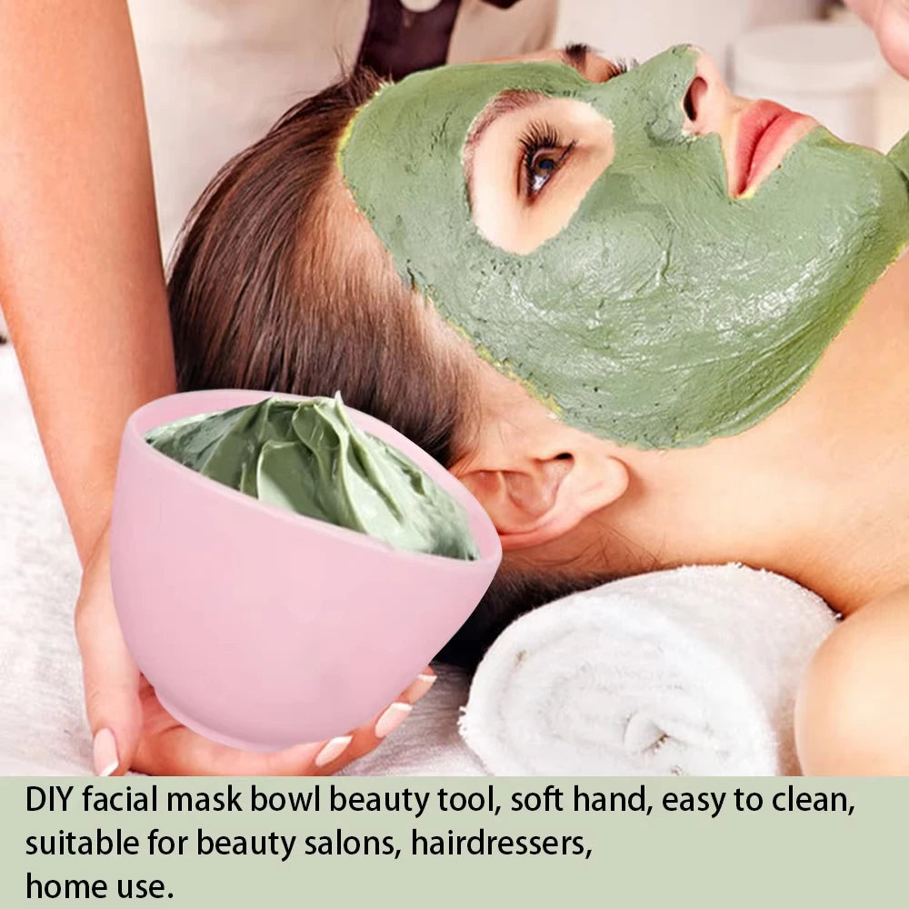 15PCS Face Skin Care Set Facemask Mixing Bowl Tools Silicone DIY Mud Clay Facial Mask With Make up Brushs Sponge Beauty Tools