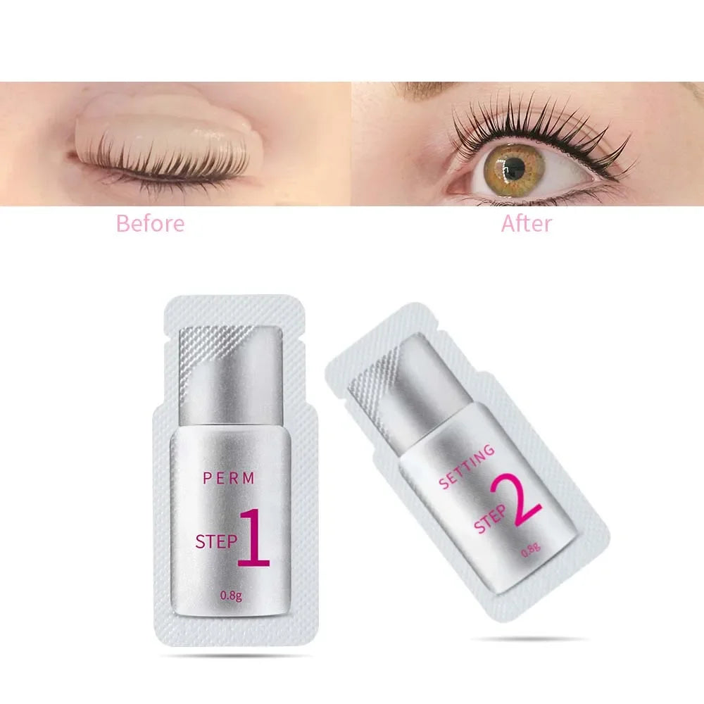 10 Pairs/Lot ICONSIGN Lash Lift Lotion Sachet Quick Perm Fixation Lotion Lashes Lifting Curl Eyelash Makeup Tools