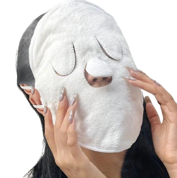 5-in-1 Multifunctional Facial Towel Set - Hot/Cold Therapy, Deep Cleansing, Moisturizing, Steaming, and Exfoliating Skincare Too