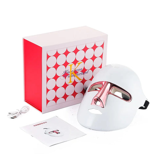7 Colours LED Light Therapy Face Beauty Facial Devices For Anti-Aging Rejuvenation Brighten Facial Skin Tighten Rejuvenation
