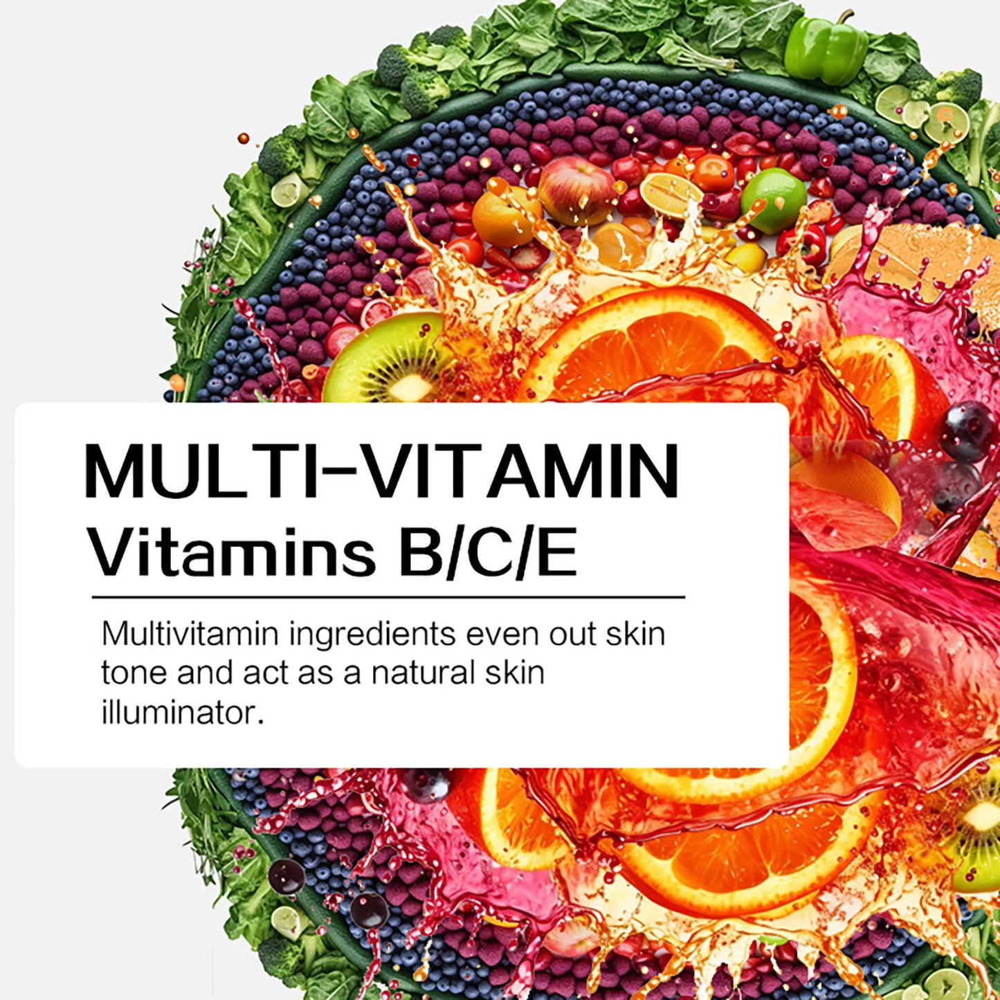 AILKE Natural Multi-Vitamin Skin Care Set, Lightening, Brightening, Nourish, Moisturizing, Antioxidant, Remove Blemish