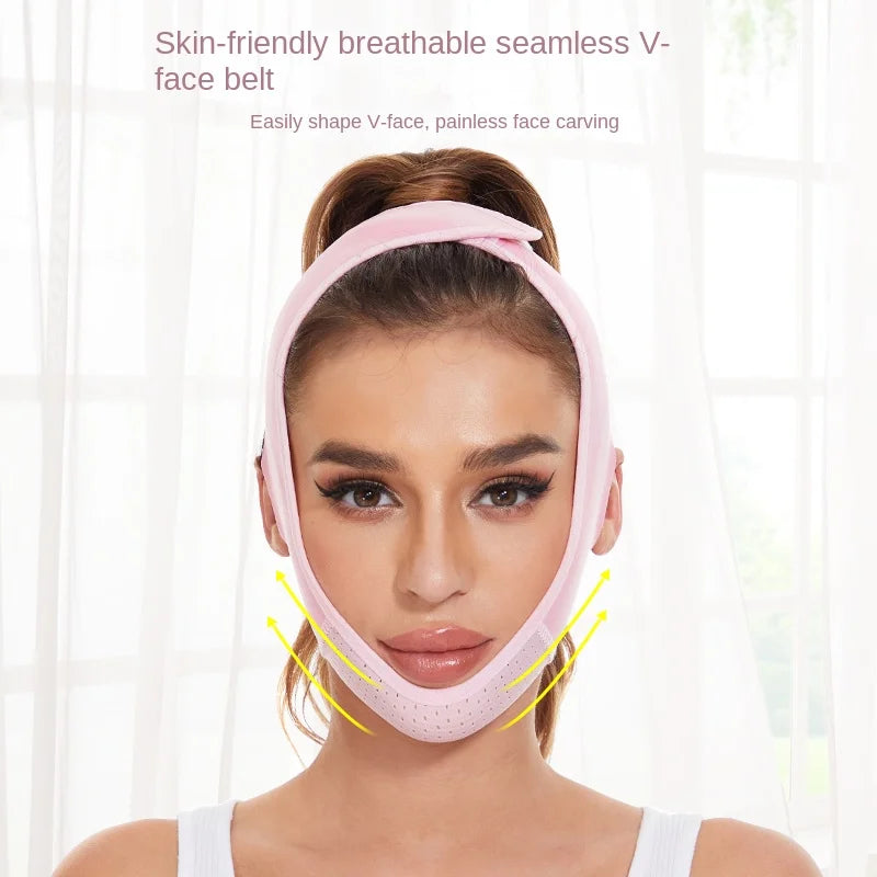 Reusable Double Chin Reducer- V Line Mask -Double Chin Remover-Facial Slimming Chin Strap-Chin Up Mask Face Lifting Belt V Shape