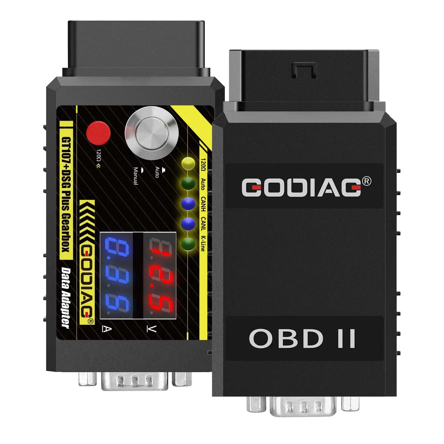 GODIAG GT107+ DSG Plus Gearbox Data Adapter with Voltage Current Display For DQ250 DQ200 VL381 VL300 DQ500 DL501 for Benz/BMW