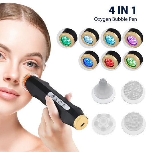 Facial CO2 Oxygen Bubble Machine Rechargeable Exfoliate Device Handheld Facial Clean Machine Wrinkle Removal Beauty Device