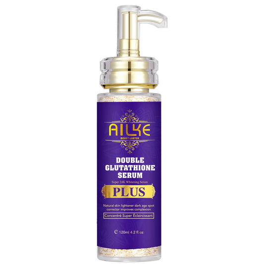 AILKE Double Glutathione PLSU Brightening Face Serum, Reduce Freckles Chloasma, Antioxidant For Face & Body, Hands, Knuckle